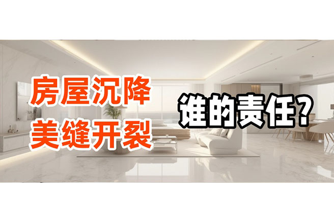 房屋沉降导致美缝开裂，这口“锅”谁来背？